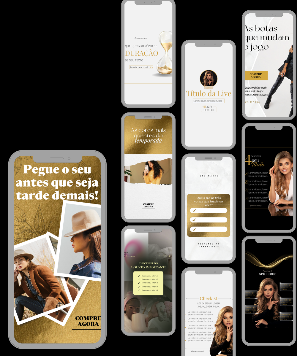 Gold template pack